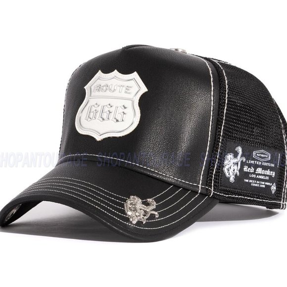 Red Monkey Route 666 New Limited Edition Unisex Trucker Hat Cap RM1464 | 2 Color - Picture 6 of 16